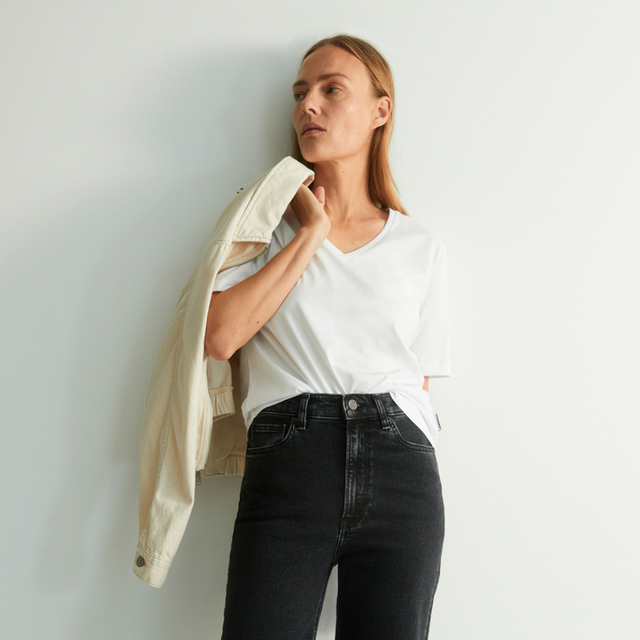 Armedangels | LUALAA V-Neck | White