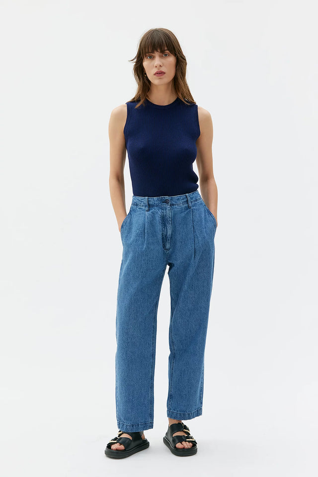MASKA | LENOS Organic Cotton Denim| Light Indigo