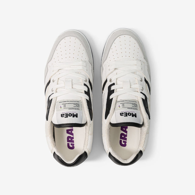 MoEa Vegan Trainer Gen 2 | Black on White