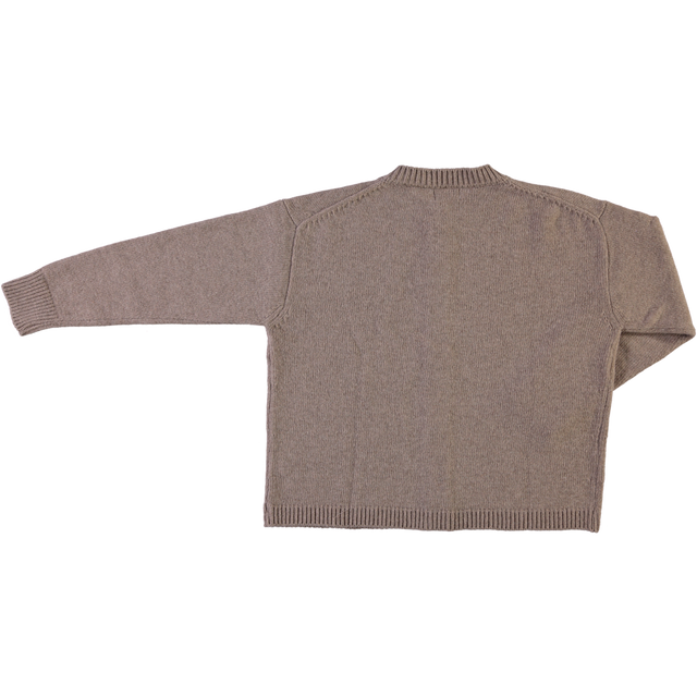 Poudre Organic | PETALE Wool Cardigan | Dark Sand