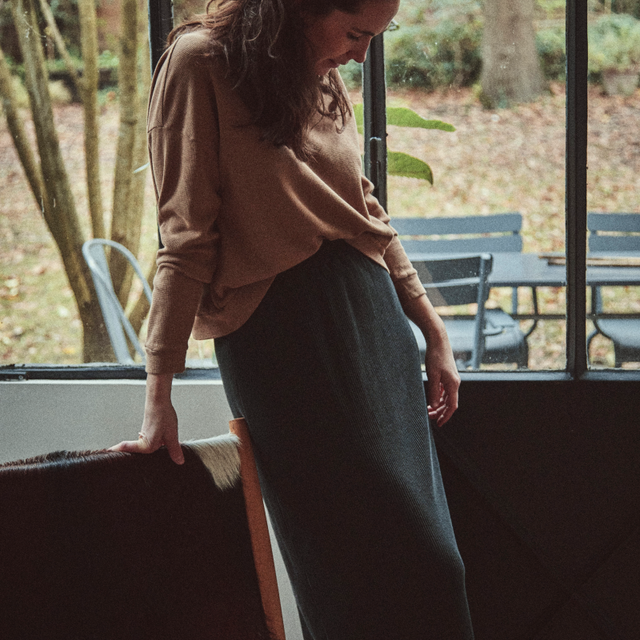Poudre Organic | Cosmos Skirt | Pirate Black