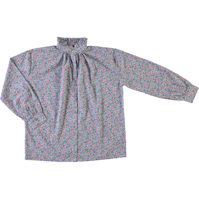 Poudre Organic | ROSIER SHIRT | Flowery Blue