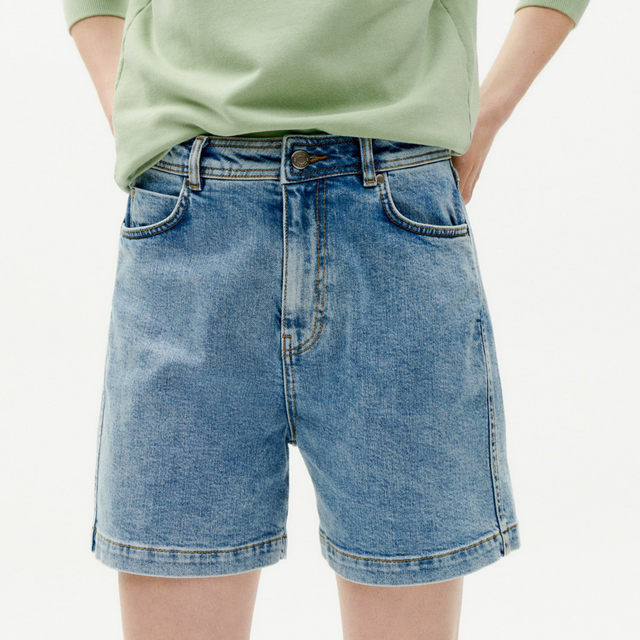 Thinking Mu | LUISA Shorts | Light Denim