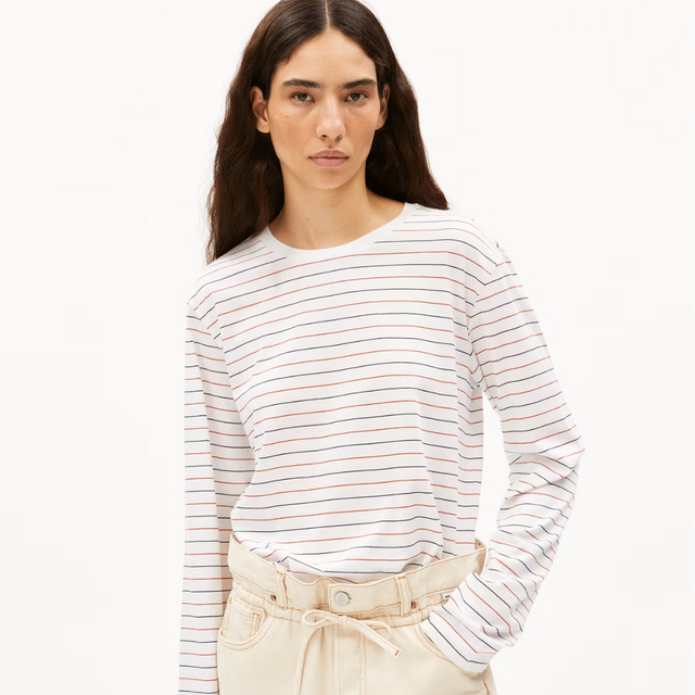 Armedangels | FINIAA Long Sleeve T-Shirt | French Rivera Stripe