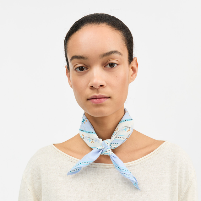 Skall | Floral Scarf | Aqua