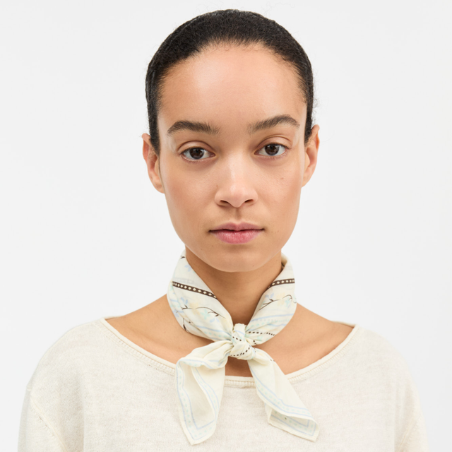 Skall | Floral Scarf | Off White