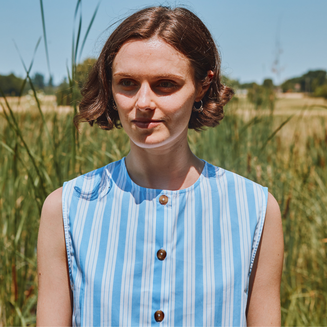 Poudre Organic | VANILLE Top | Blue Stripe