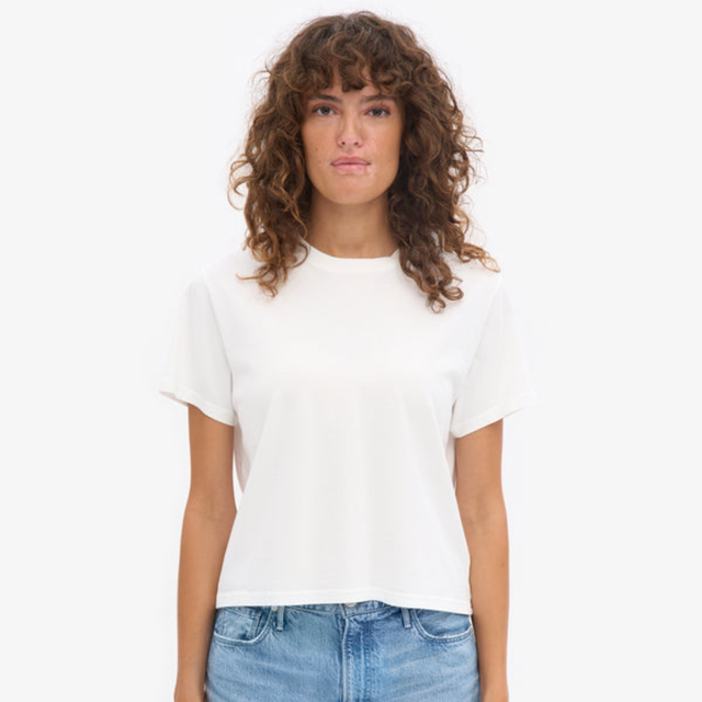Colorful Standard | BOXY CROP T-Shirt | Optical White