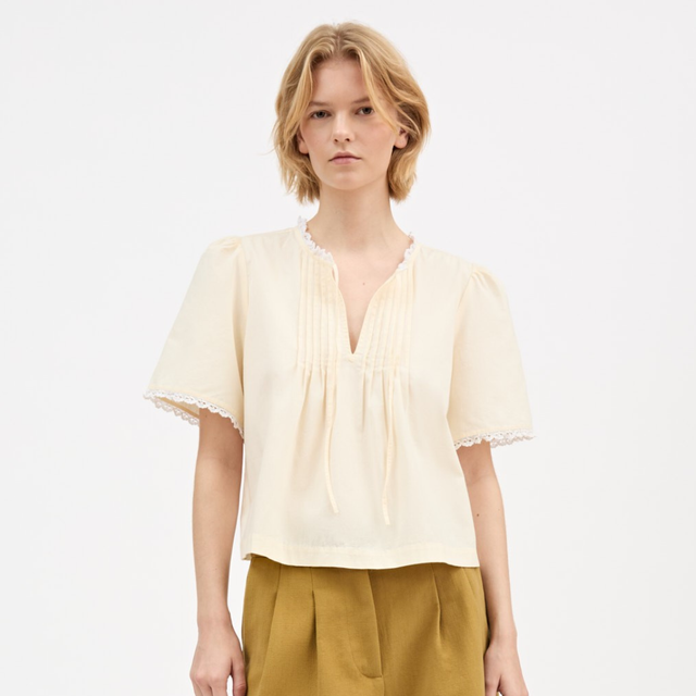 Skall Studio | FREESIA Blouse | Buttermilk