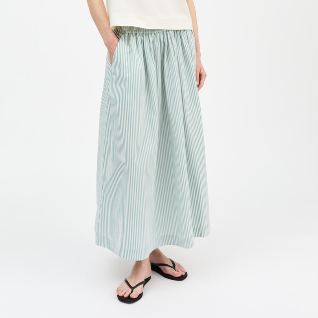 Skall Studio | DAGNY Skirt | Aqua/White Stripe