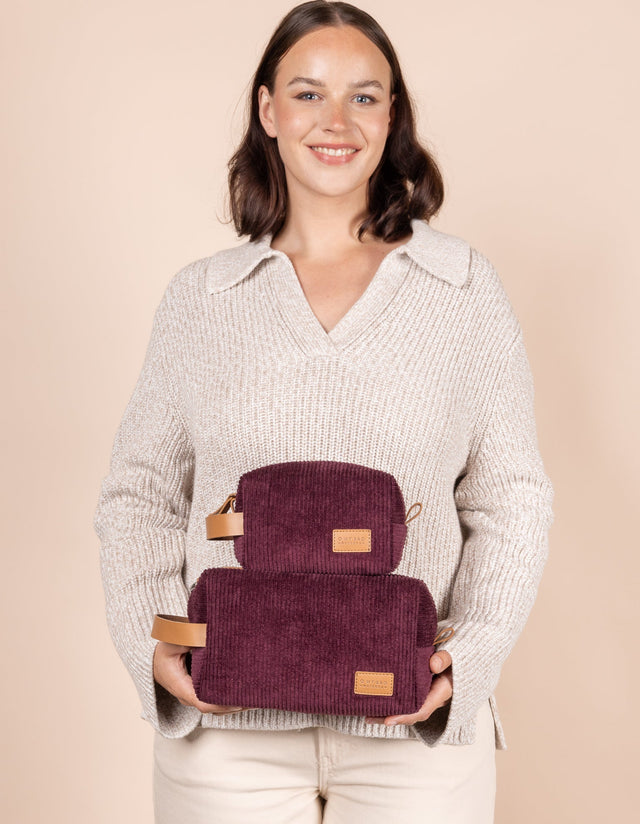 OMyBag | Corduroy Apple Leather | Vanity Bag | Large