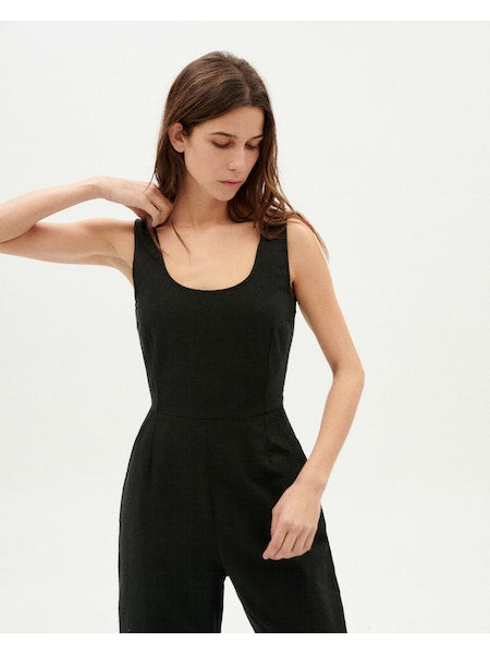 Thinking Mu | Rafflesia Jumpsuit | Black