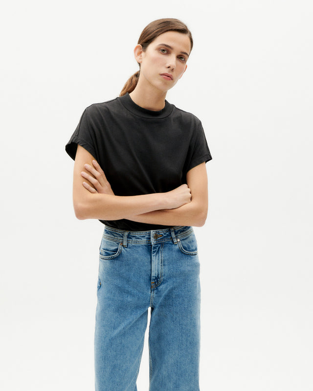 Thinking Mu | Theresa Wide Straight Leg Jean