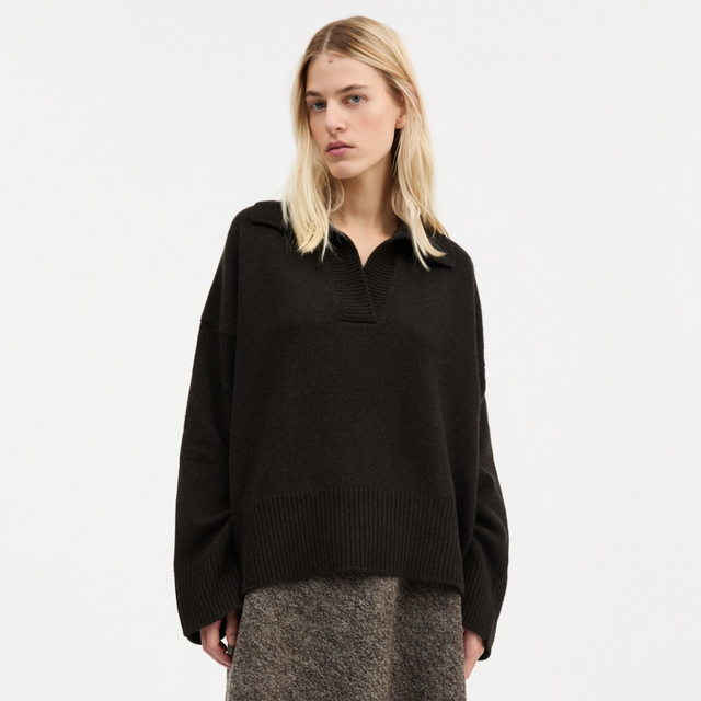 Skall Studio | DEAN V-Neck Jumper | Brown