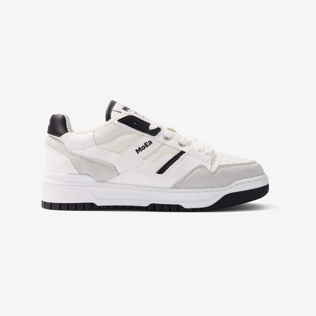 MoEa Vegan Trainer Gen 2 | Black on White