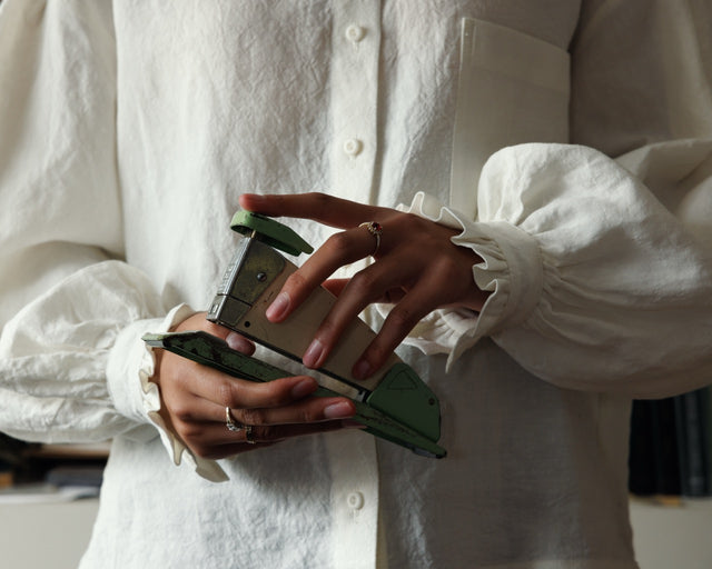 Jennifer Slattery | MAUD Linen Shirt | Cream