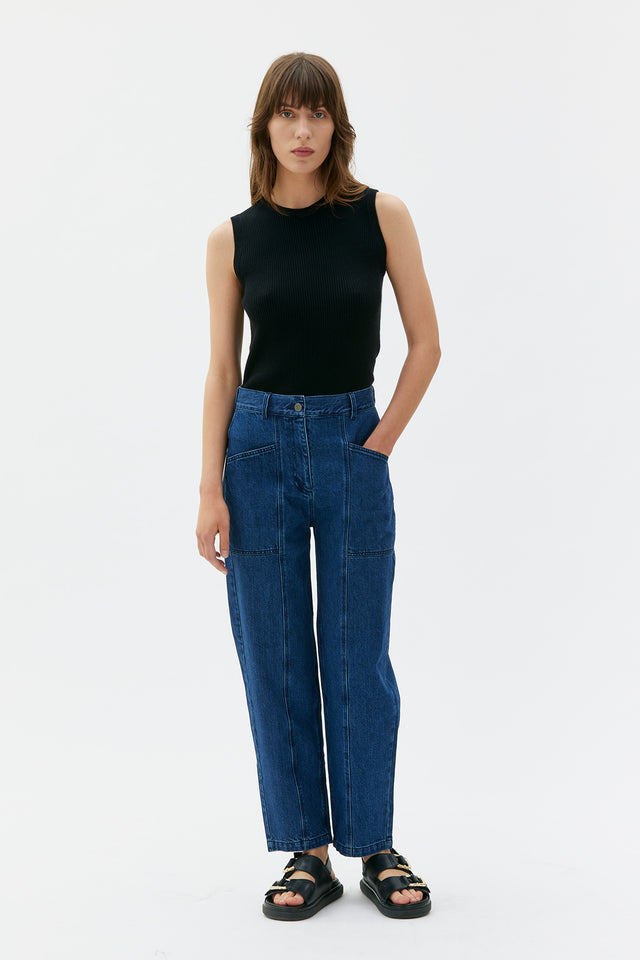 MASKA| LOVA Barrel Leg Denim Trouser