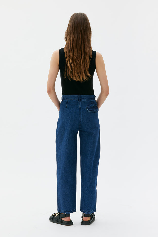 MASKA| LOVA Barrel Leg Denim Trouser