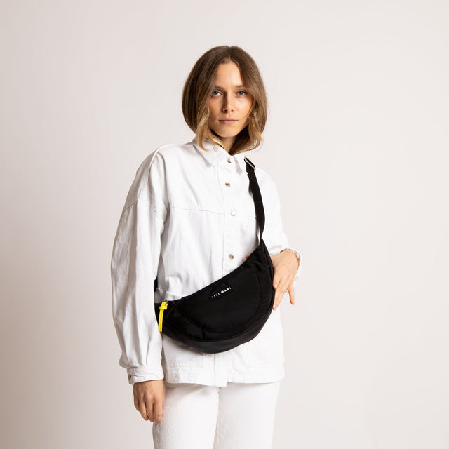 VIVI MARI Padded Hip Bag | Black