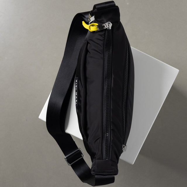 VIVI MARI Padded Hip Bag | Black