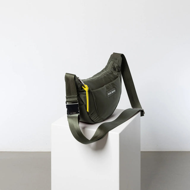 VIVI MARI Padded Hip Bag | Olive