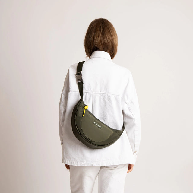 VIVI MARI Padded Hip Bag | Olive