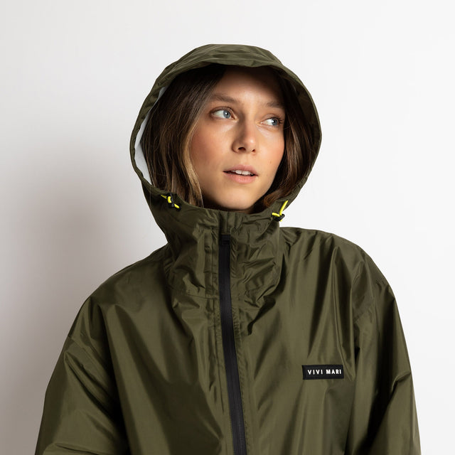 VIVI MARI Rain Jacket | Olive