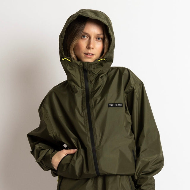 VIVI MARI Rain Jacket | Olive