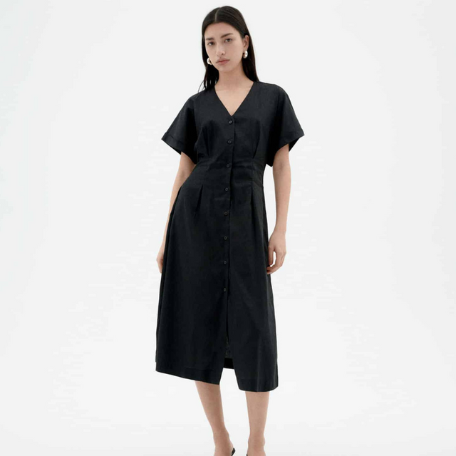 Thinking Mu | LAURA Dress | Black