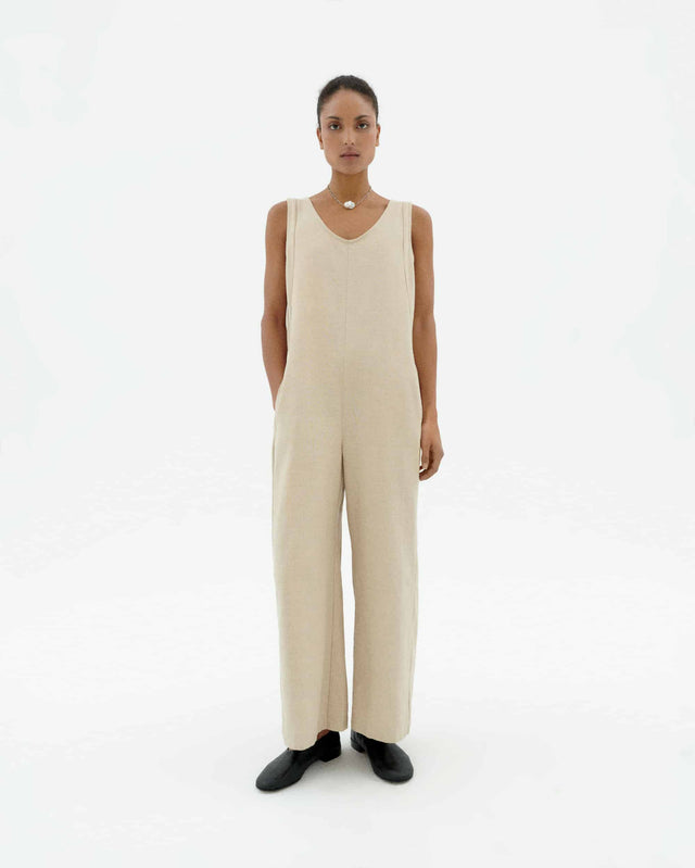 Thinking Mu | JANIS Jumpsuit | Ecru