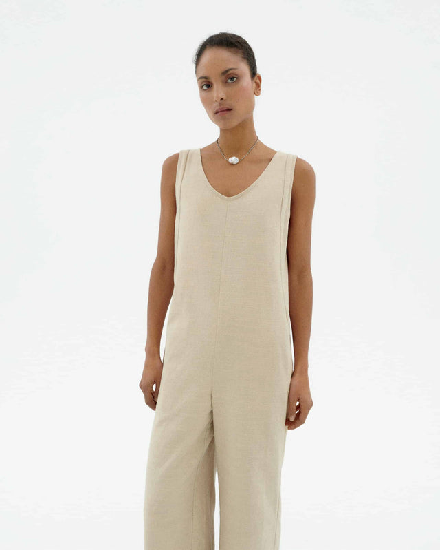 Thinking Mu | JANIS Jumpsuit | Ecru