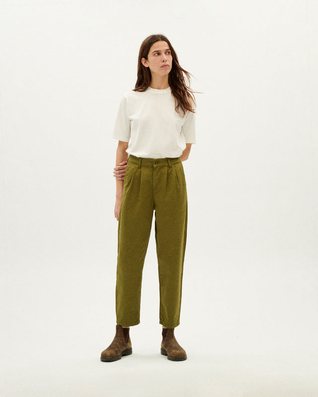 Thinking Mu | Rina Trouser | Forest Green