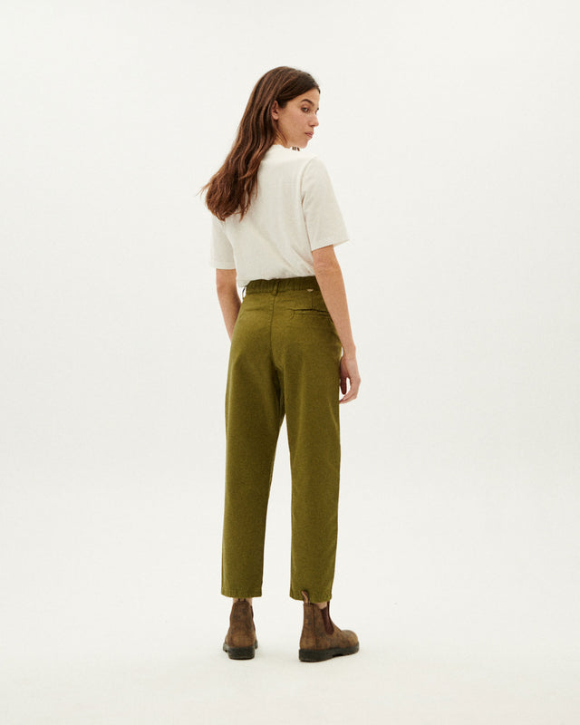 Thinking Mu | Rina Trouser | Forest Green