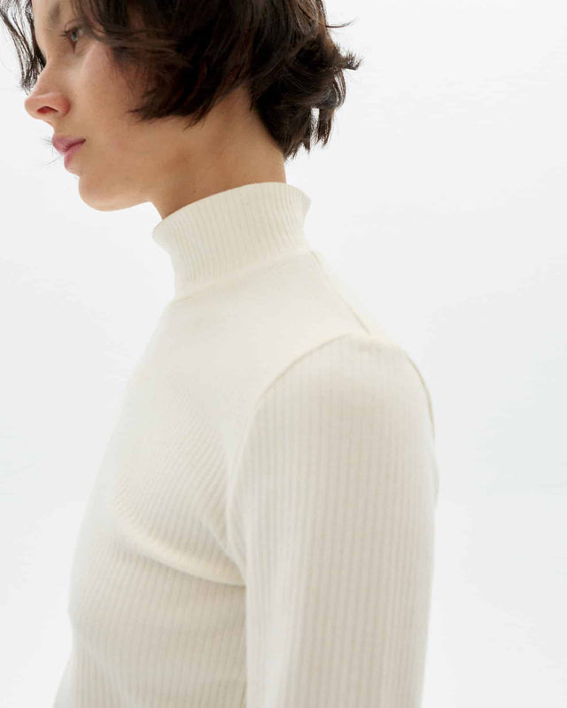 Thinking Mu | AINE Hemp L/S top | White