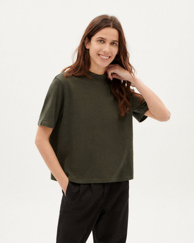 Thinking Mu | AIDIN T-SHIRT | Dark Green