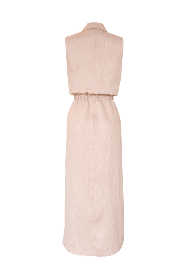 Felicity Linen Dress | Wheat
