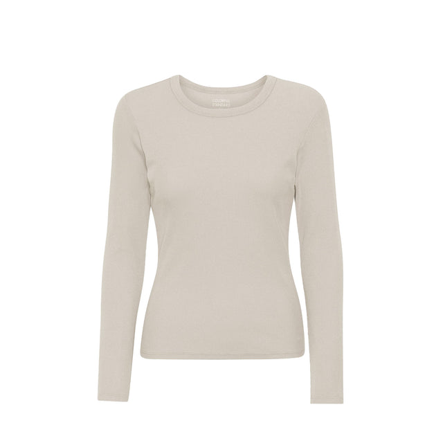 Colorful Standard | Rib Long Sleeve Top | Ivory