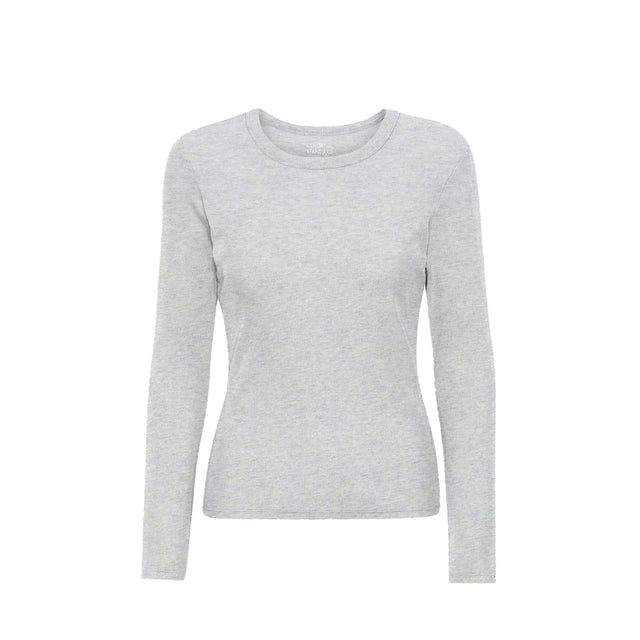 Colorful Standard | Rib Long Sleeve Top | Snow Melange