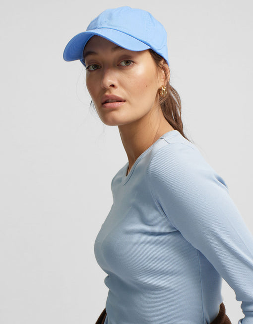 Colorful Standard | Rib Long Sleeve Top | Snow Melange