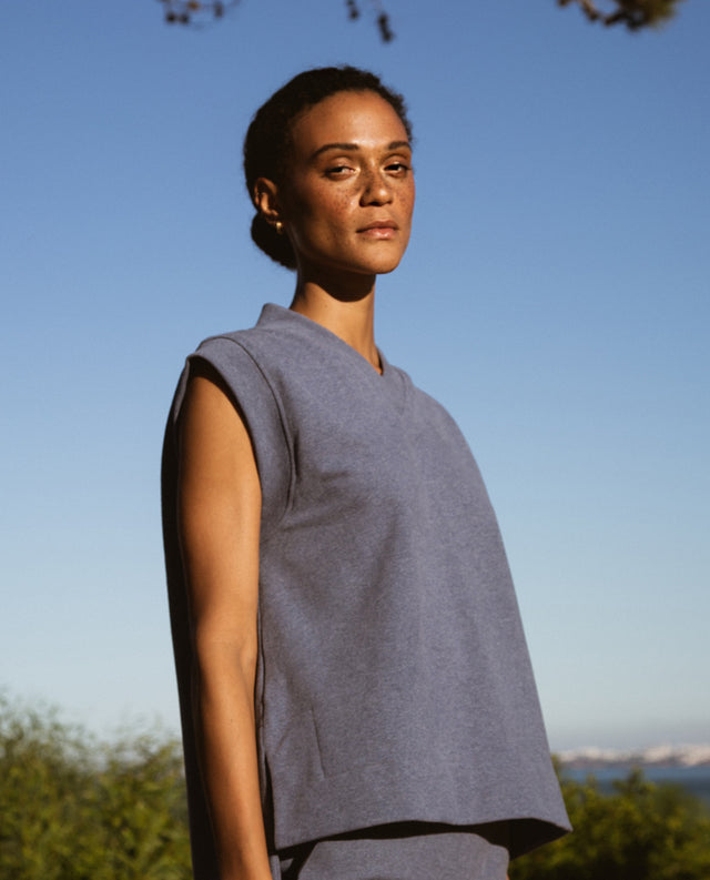 Beaumont Organic | Lena Top Denim Marl