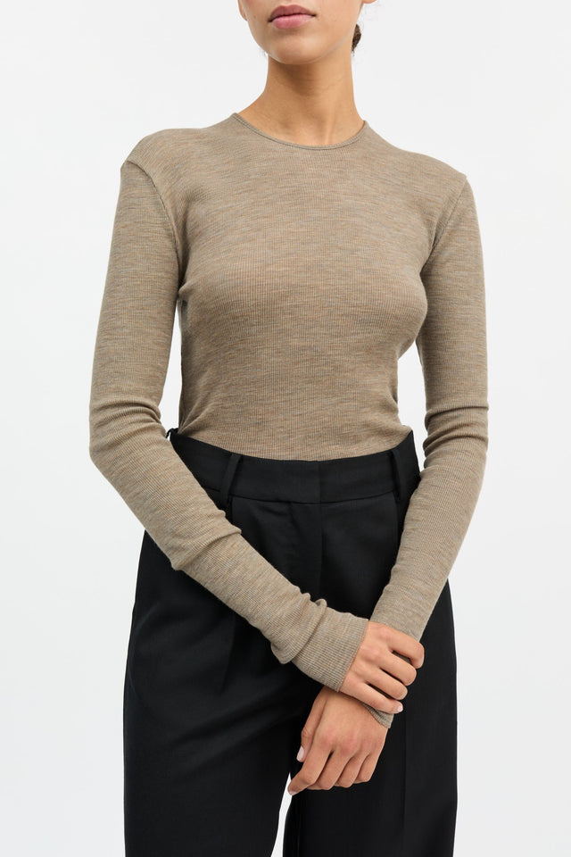 Skall Studio | AMY Merino Top | Brown