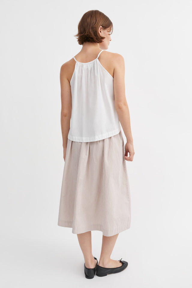 Skall Studio | GINNY Skirt | Warm Beige/White Stripe