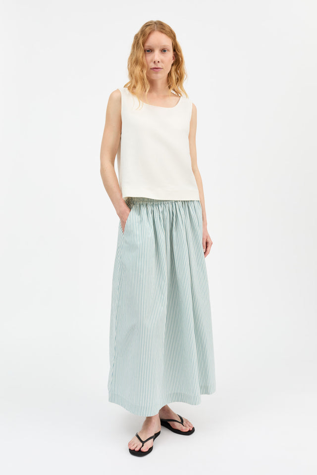 Skall Studio | DAGNY Skirt | Aqua/White Stripe