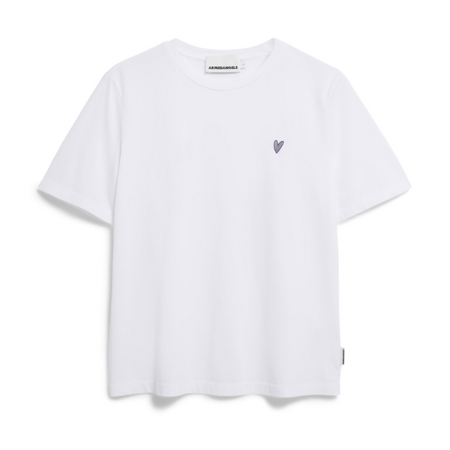 Armedangels | LUALAA Heart Tee | White