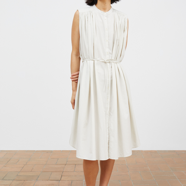 Skall Studio | LOUISE Dress| Light Blue/White Stripe