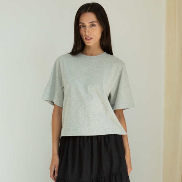 Beaumont Organic | BAY-SUE T- Shirt | Grey Marl