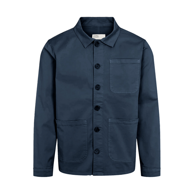 Organic Workwear Jacket | Petrol Blue
