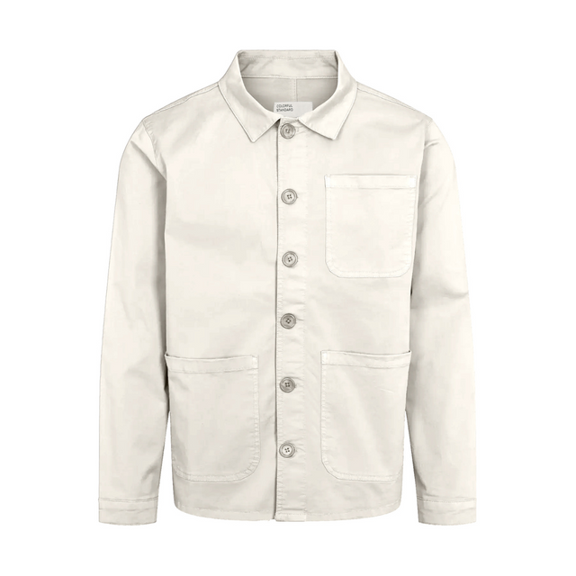 Organic Workwear Jacket | Ivory White