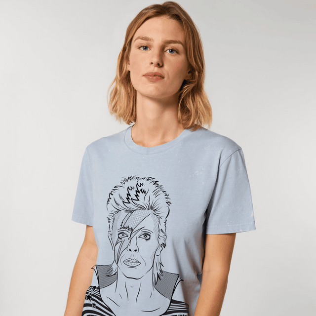 Jill & Gill | Bowie T-shirt | Vintage Blue