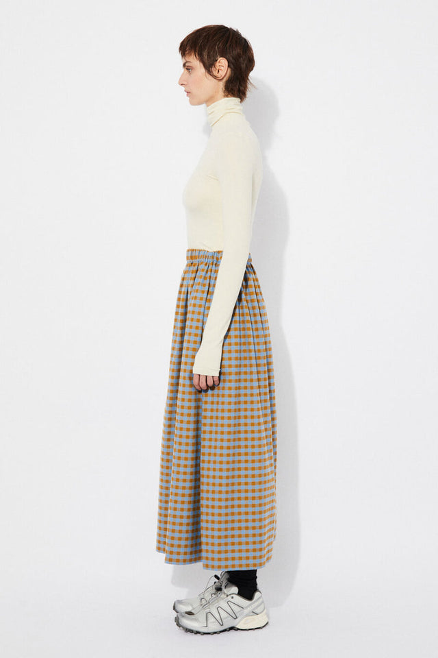 Rita Row | PEDRA skirt | Blue Check